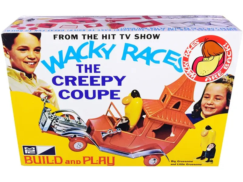 Skill 2 Snap Model Kit The Creepy Coupe with Big Gruesome and Little Gruesome Figurines "Wacky Races" (1968) TV Series 1/25 Scale Model by MPC MPC