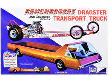 Load image into Gallery viewer, Skill 2 Model Kit Ramchargers Dragster and Advanced Design Transport Truck 2 Kits in 1 1/25 Scale Models by MPC MPC
