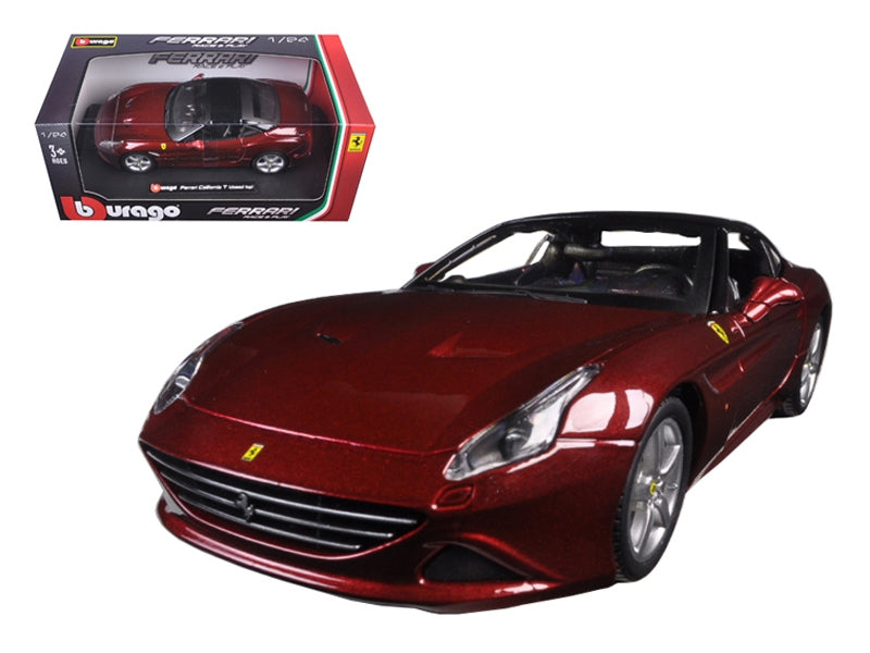 Ferrari California T Burgundy Closed Top 1/24 Diecast Model Car by Bburago Bburago