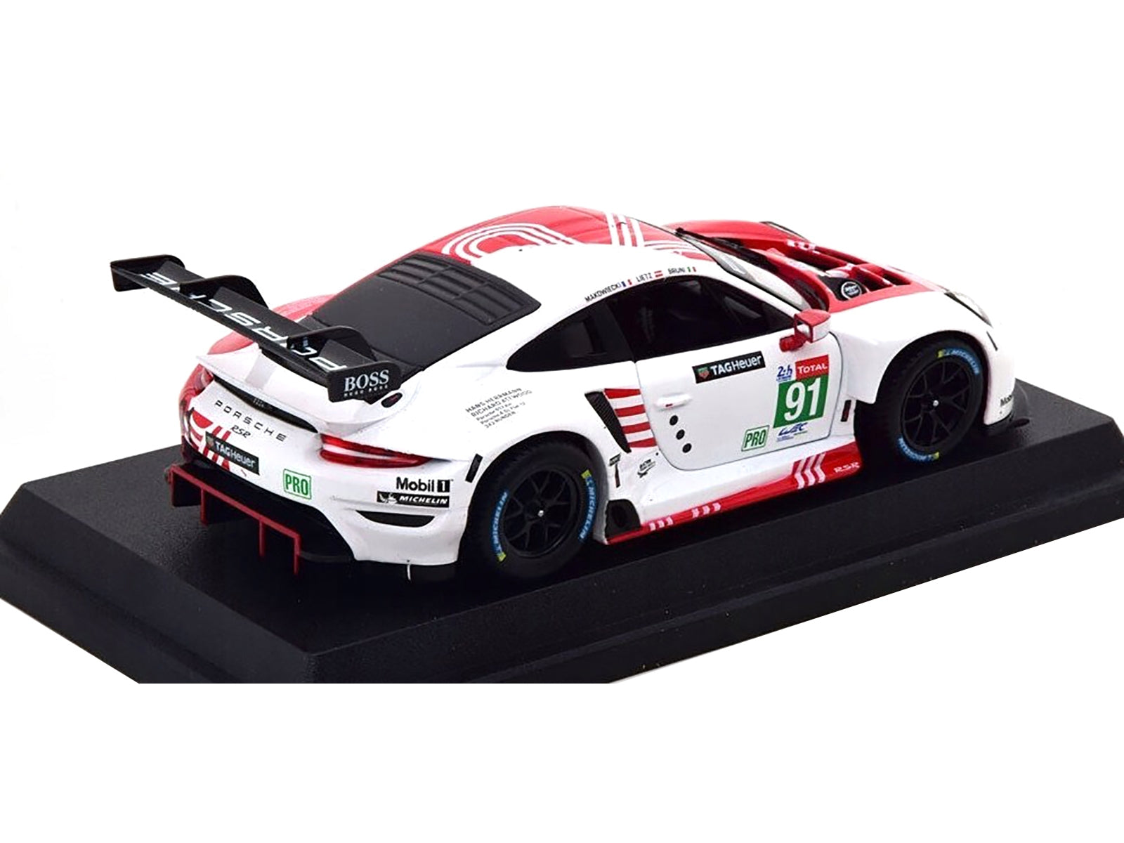 Porsche 911 RSR #91 Gianmaria Bruni - Richard Lietz - Frederic Makowiecki "Porsche GT Team" 24 Hours of Le Mans (2020) 1/24 Diecast Model Car by Bburago Bburago