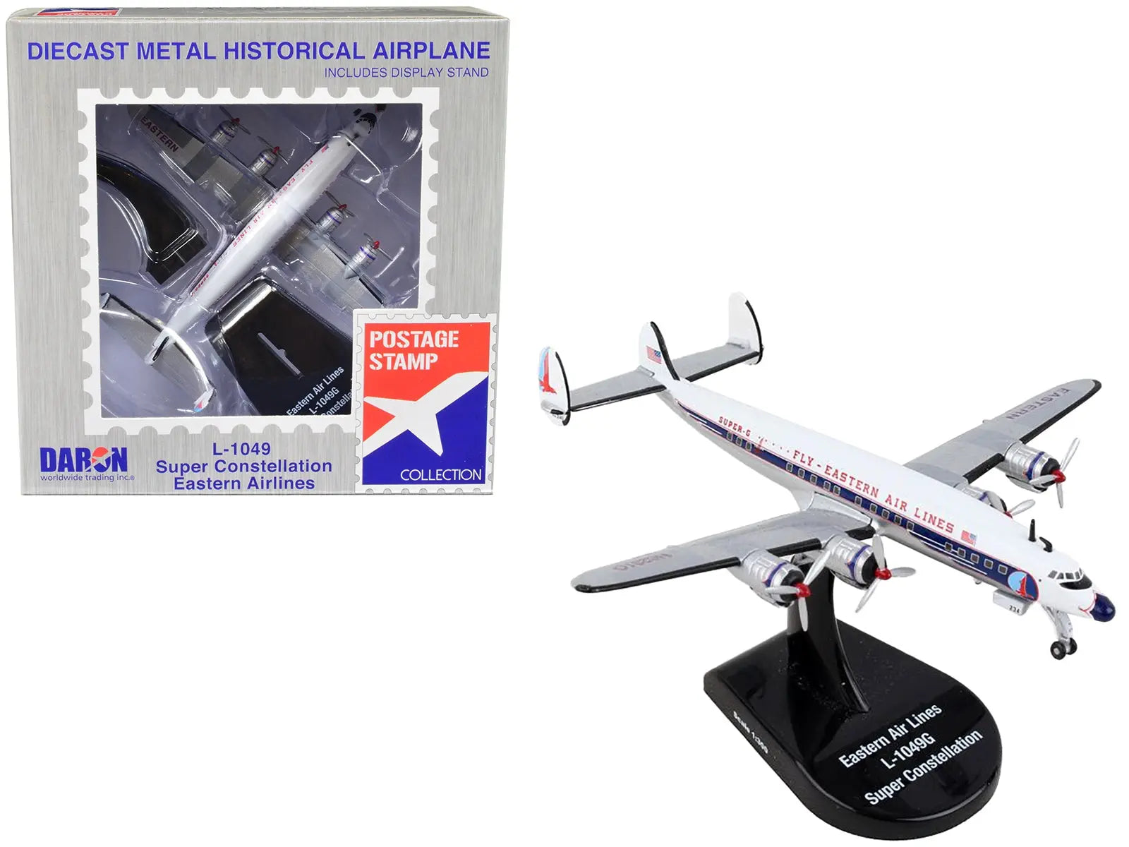 Lockheed L-1049 Super Constellation Commercial Aircraft "Eastern Airlines" 1/300 Diecast Model Airplane by Postage Stamp Postage Stamp