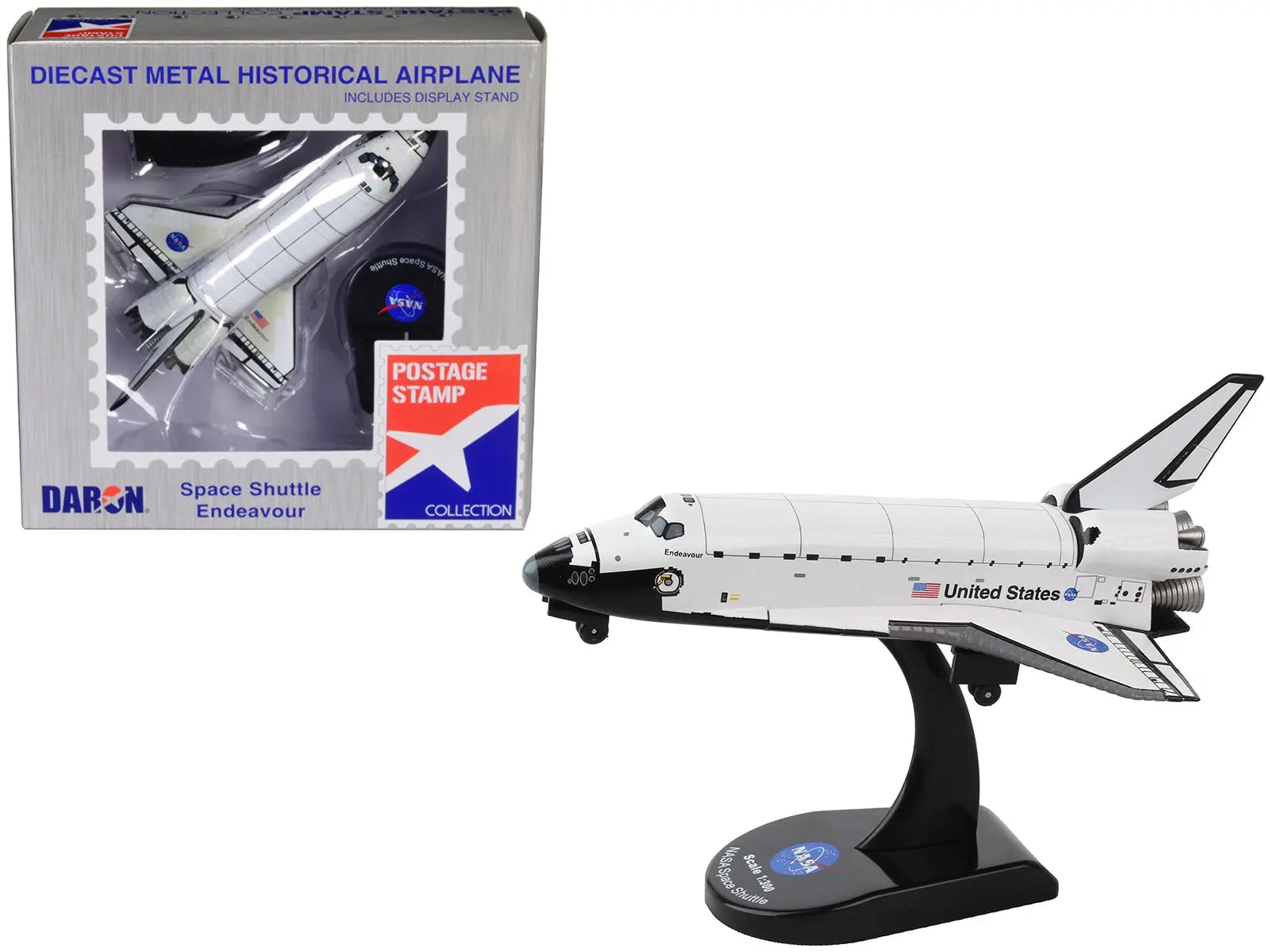 NASA Space Shuttle "Endeavour" (OV-105) "United States" 1/300 Diecast Model by Postage Stamp Postage Stamp