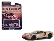 Load image into Gallery viewer, 2022 Ford GT Heritage Edition #5 Holman-Moody &quot;1966 24 Hours of Le Mans Ford 1-2-3 Sweep Tribute&quot; Gold Metallic with Red Accents &quot;Hobby Exclusive&quot; Series 1/64 Diecast Model Car by Greenlight Greenlight
