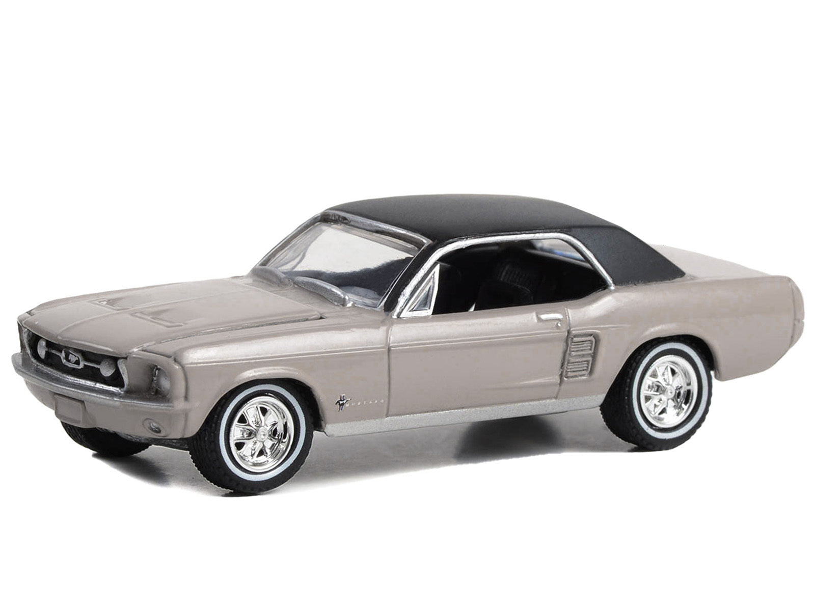 1967 Ford Mustang Coupe "She Country Special - Bill Goodro Ford Denver Colorado" Autumn Smoke with Black Top "Hobby Exclusive" Series 1/64 Diecast Model Car by Greenlight Greenlight