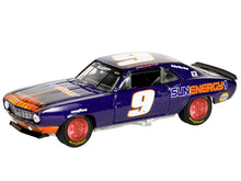 Load image into Gallery viewer, 1969 Chevrolet Camaro #9 &quot;Chase Elliott - Hendrick Motorsports First Win Tribute&quot; Purple Metallic with Flames &quot;Hobby Exclusive&quot; Series 1/64 Diecast Model Car by Greenlight Greenlight
