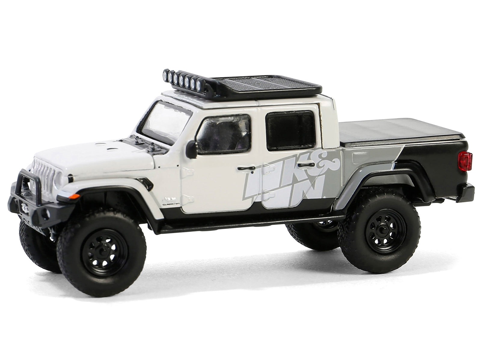 2020 Jeep Gladiator Pickup Truck "K&N Filters - 2019 SEMA Build" White and Gray "Hobby Exclusive" Series 1/64 Diecast Model Car by Greenlight Greenlight