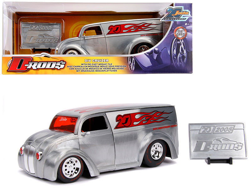 Div Cruizer Van Metal Raw "D-Rods" "Jada 20th Anniversary" 1/24 Diecast Model Car by Jada Jada