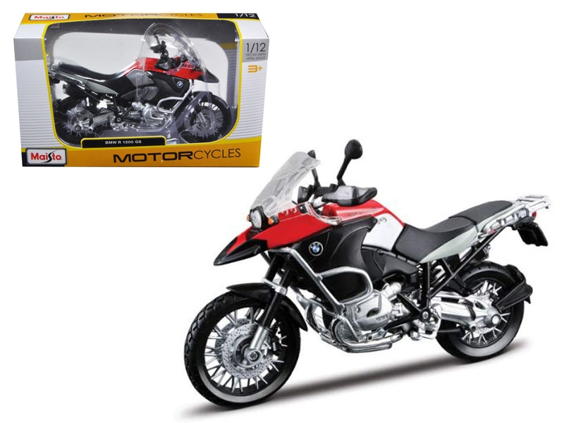 BMW R 1200 GS Red and Black 1/12 Diecast Motorcycle Model by Maisto Maisto