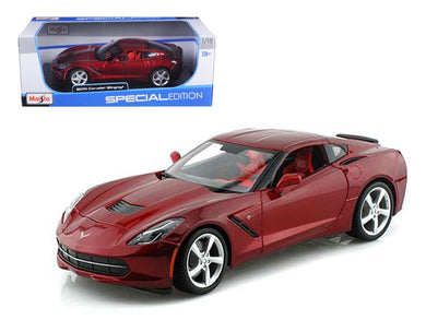 2014 Chevrolet Corvette C7 Stingray Metallic Red 1/18 Diecast Model Car by Maisto Maisto