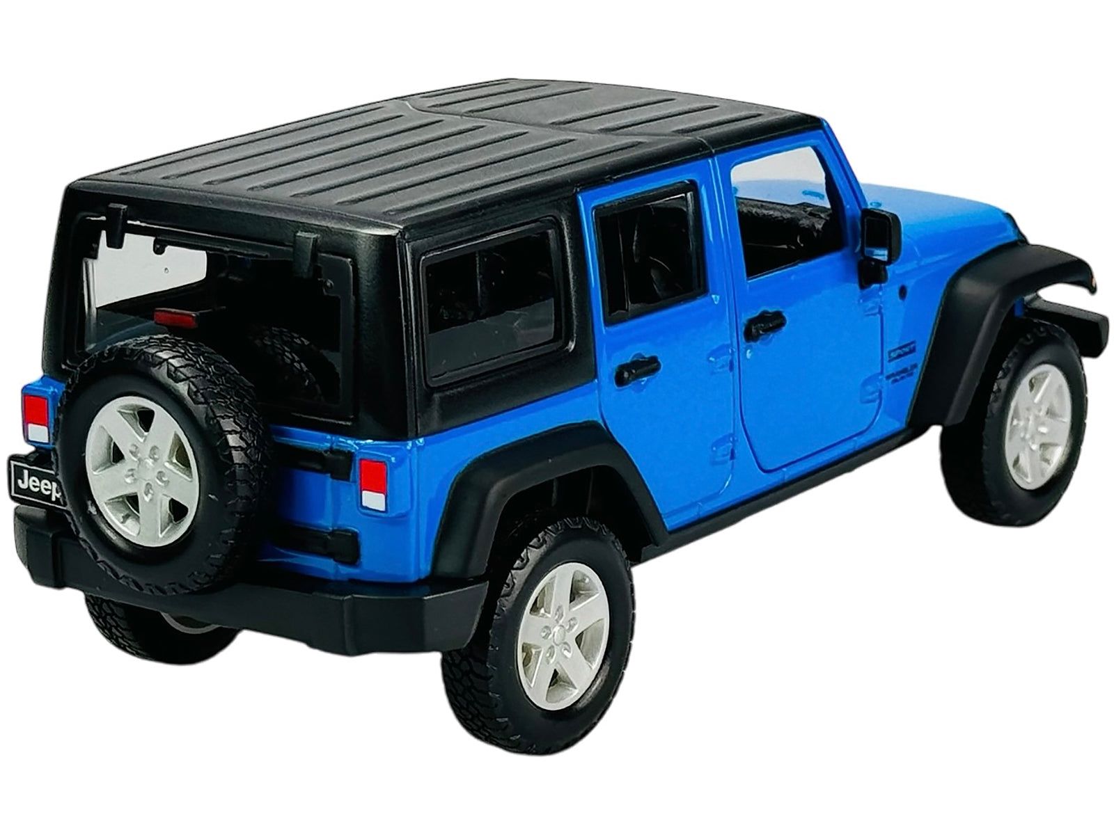 2015 Jeep Wrangler Unlimited Blue with Black Top "SE Trucks" Series 1/24 Diecast Model Car by Maisto Maisto