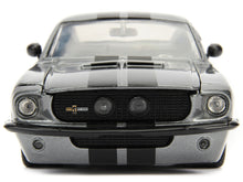 Load image into Gallery viewer, 1967 Ford Mustang Shelby GT500 Gray Metallic with Black Stripes &quot;Bigtime Muscle&quot; Series 1/24 Diecast Model Car by Jada Jada
