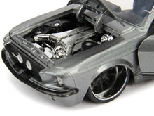 Load image into Gallery viewer, 1967 Ford Mustang Shelby GT500 Gray Metallic with Black Stripes &quot;Bigtime Muscle&quot; Series 1/24 Diecast Model Car by Jada Jada
