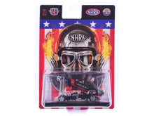 Load image into Gallery viewer, 1969 Ford Mustang NHRA Funny Car Black Metallic with Red Stripes and Graphics Limited Edition to 3762 pieces Worldwide 1/64 Diecast Model Car by M2 Machines M2
