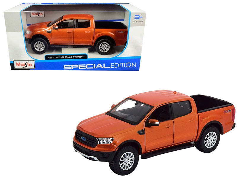 2019 Ford Ranger FX4 Off Road Pickup Truck Copper Orange Metallic 1/27 Diecast Model Car by Maisto Maisto