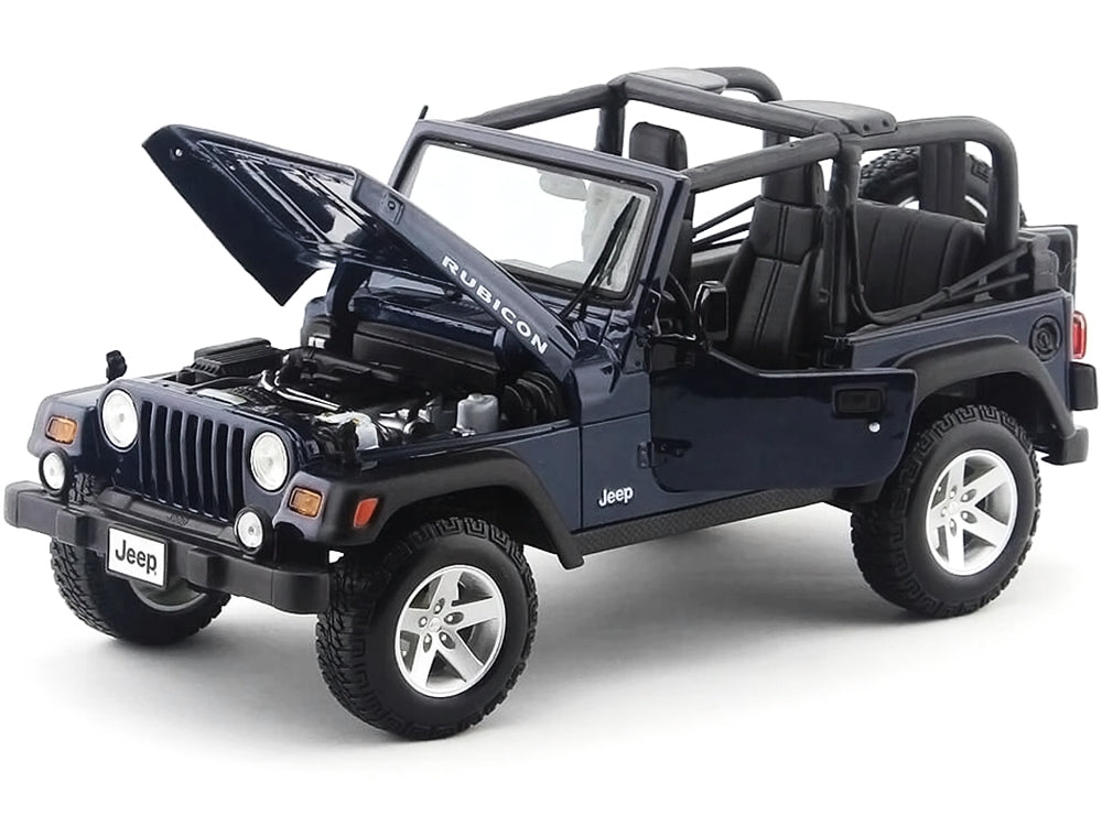 Jeep Wrangler Rubicon Deep Blue 1/18 Diecast Model Car by Maisto Maisto