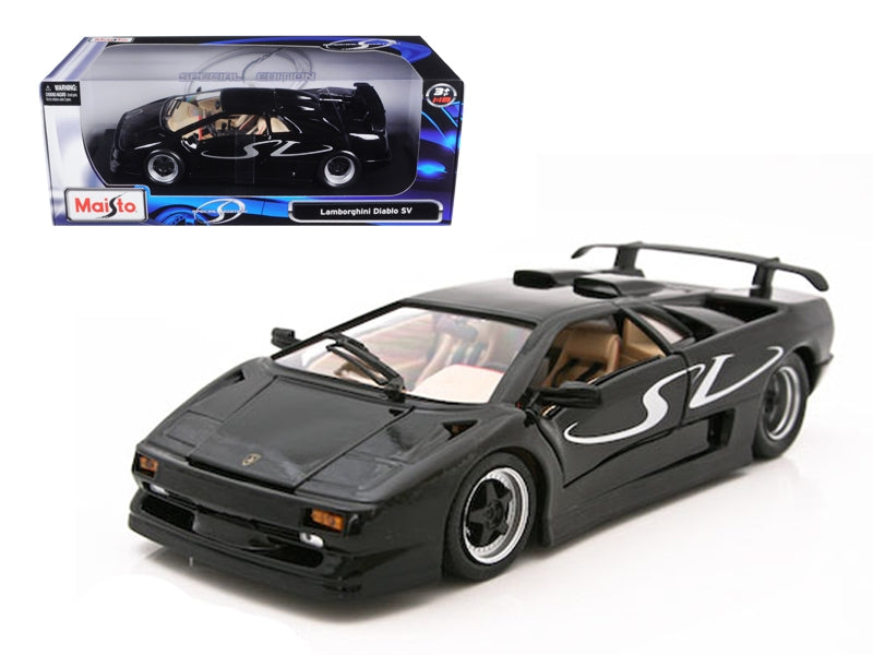 Lamborghini Diablo SV Black 1/18 Diecast Model Car by Maisto Maisto