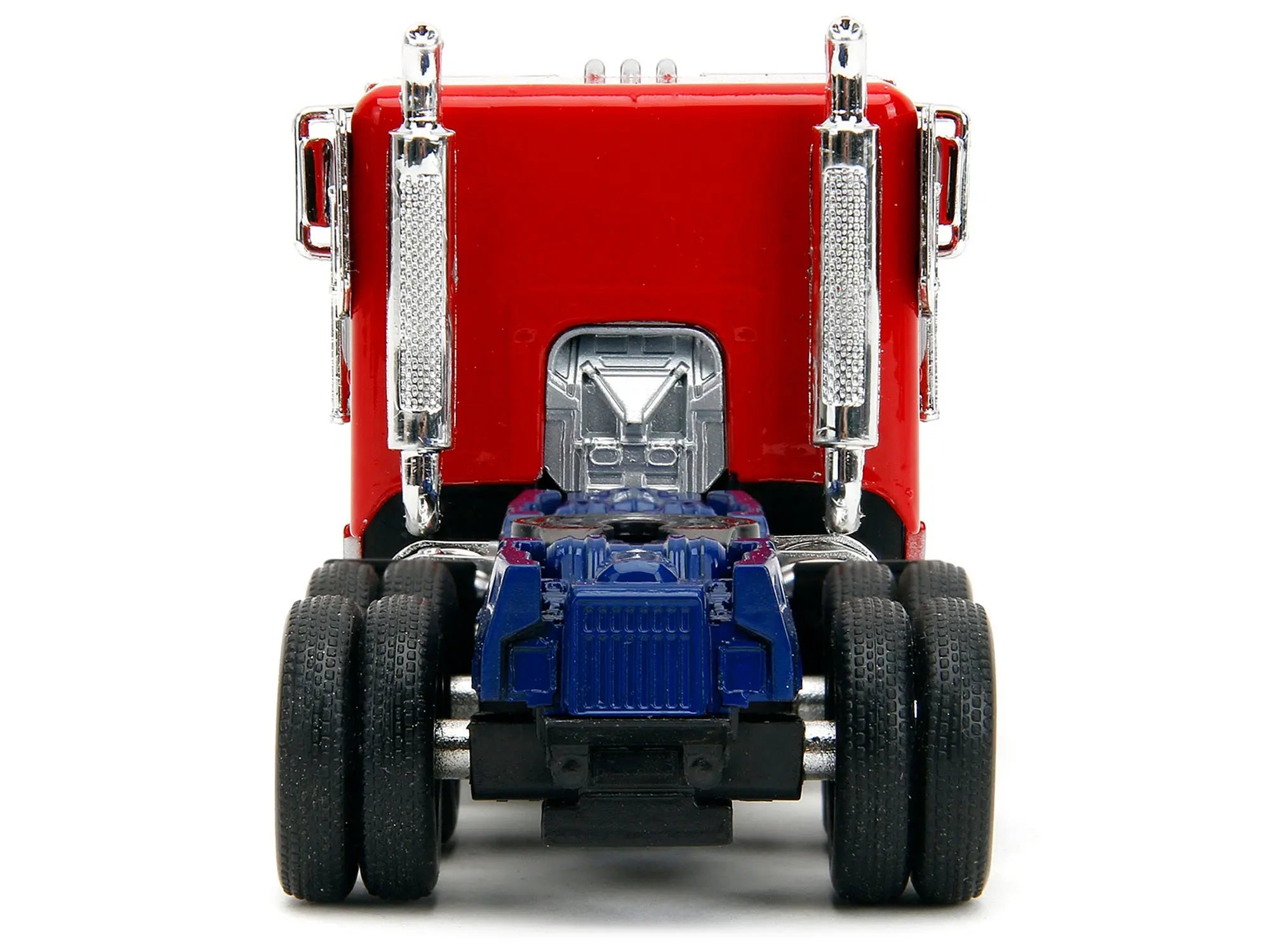 Optimus Prime Tractor Truck Red and Blue with Silver Stripes "Transformers: Rise of the Beasts" (2023) Movie "Hollywood Rides" Series 1/32 Diecast Model Car by Jada Jada