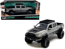 Load image into Gallery viewer, 2023 Toyota Tacoma TRD PRO Off Road Pickup Truck Cement Gray with Black Hood and Roofrack &quot;Maisto Design&quot; Series 1/27 Diecast Model Car by Maisto Maisto
