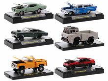 Load image into Gallery viewer, &quot;Auto-Thentics&quot; 6 piece Set Release 72 IN DISPLAY CASES Limited Edition to 9600 pieces Worldwide 1/64 Diecast Model Cars by M2 Machines M2
