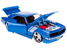 Load image into Gallery viewer, 1968 Chevrolet Camaro Z/28 Blue Metallic with Silver Stripes &quot;Classic Muscle&quot; Series 1/24 Diecast Model Car by Maisto Maisto
