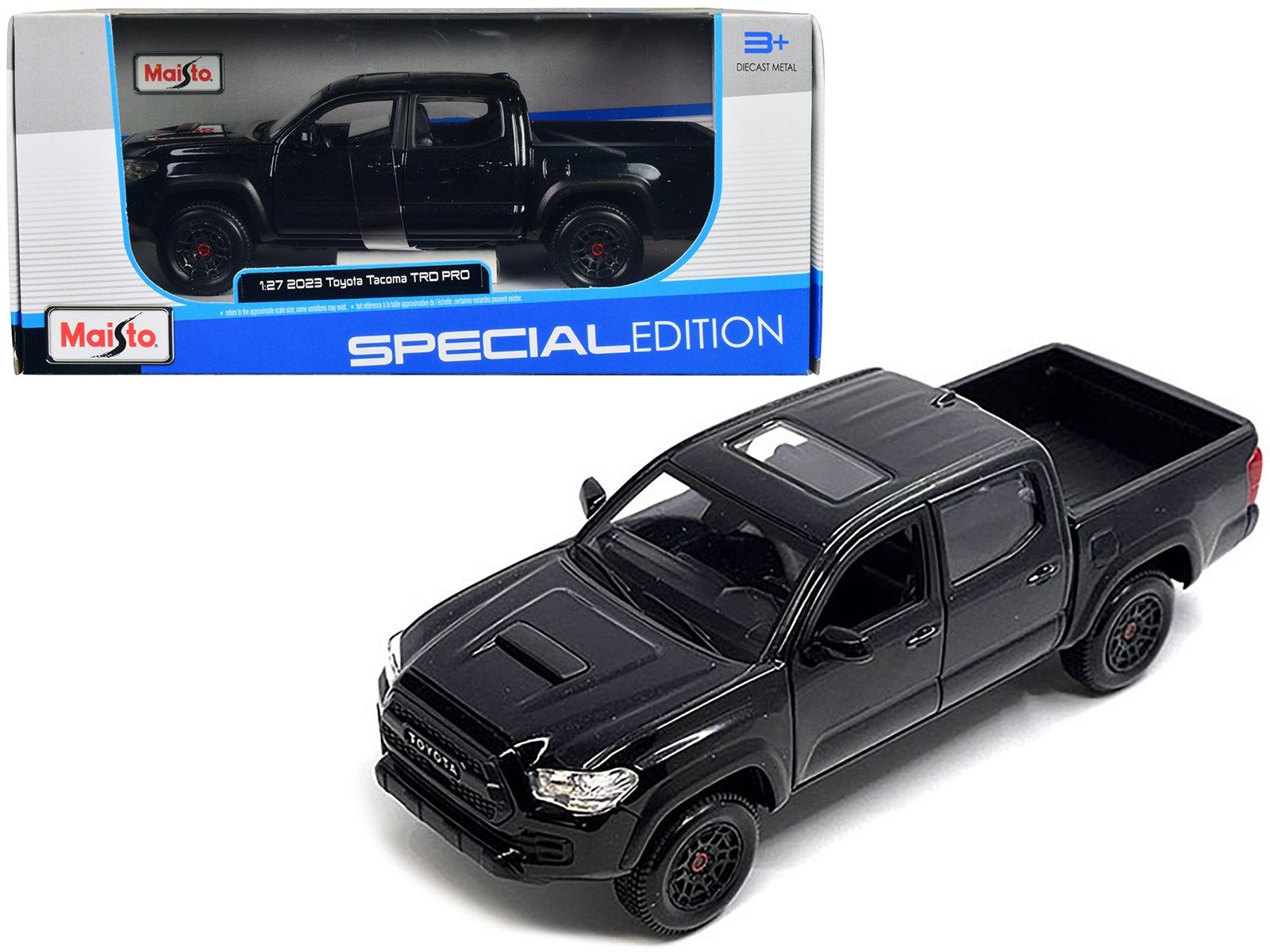 2023 Toyota Tacoma TRD PRO Pickup Truck Black Metallic with Sunroof "Special Edition" Series 1/27 Diecast Model Car by Maisto Maisto