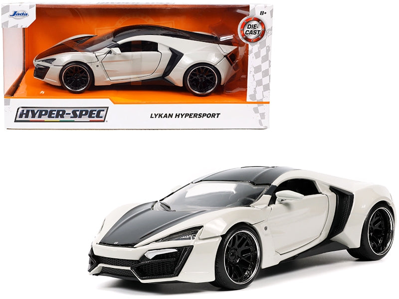 Lykan Hypersport Gray and Black "Hyper-Spec" Series 1/24 Diecast Model Car by Jada Jada