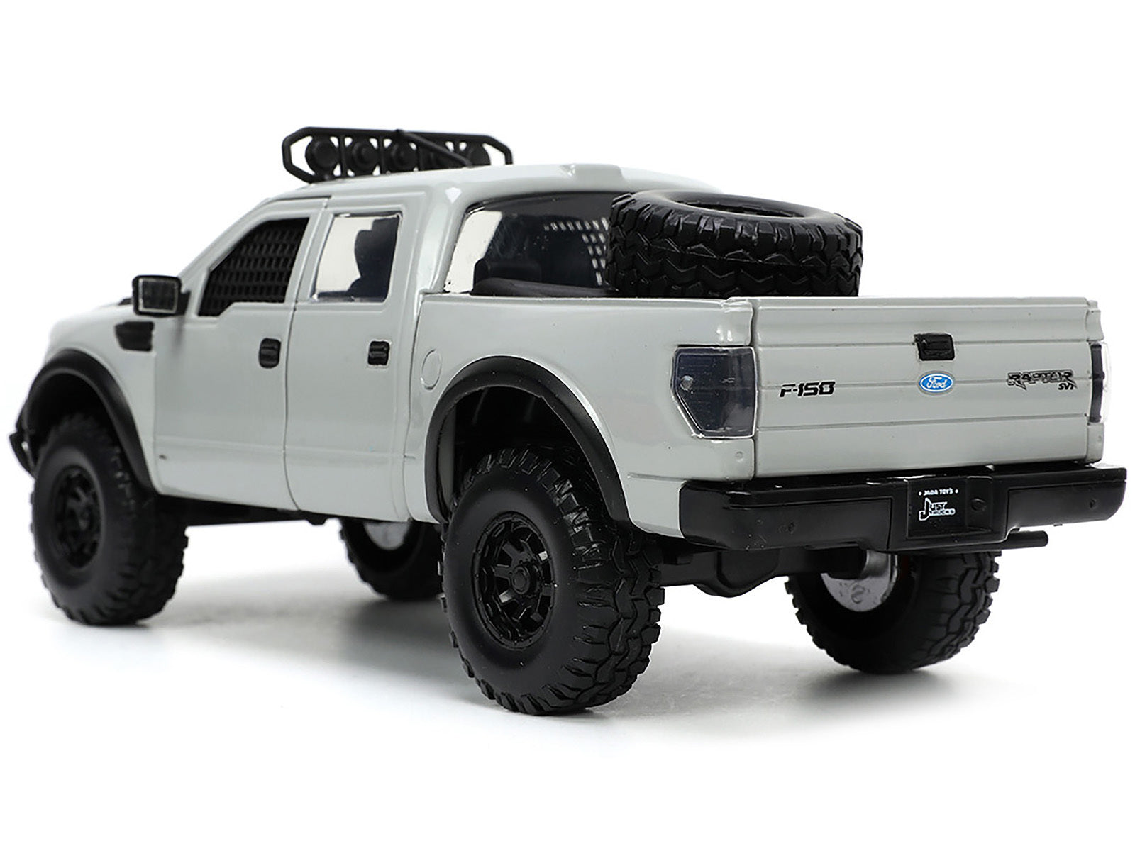 2011 Ford F-150 SVT Raptor Pickup Truck Light Gray with Extra Wheels "Just Trucks" Series 1/24 Diecast Model Car by Jada Jada