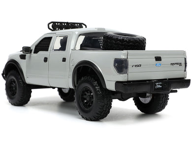 2011 Ford F-150 SVT Raptor Pickup Truck Light Gray with Extra Wheels 