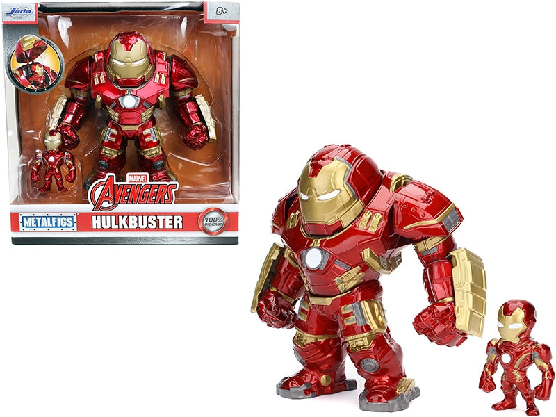 Hulkbuster 6.5" and Iron Man 2.5" Diecast Figurines Set of 2 pieces "Avengers" "The Infinity Saga" Marvel Studios "Metalfigs" Series Diecast Models by Jada Jada