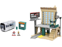 Load image into Gallery viewer, &quot;Daily Bugle&quot; and Subway Diorama Set with Spider-Man and J. Jonah Jameson Diecast Figures &quot;Marvel&#39;s Spider-Man&quot; &quot;Nano Scene&quot; Series Models by Jada Jada
