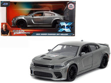 Load image into Gallery viewer, 2021 Dodge Charger SRT Hellcat Gray Metallic &quot;Fast X&quot; (2023) Movie &quot;Fast &amp; Furious&quot; Series 1/24 Diecast Model Car by Jada Jada
