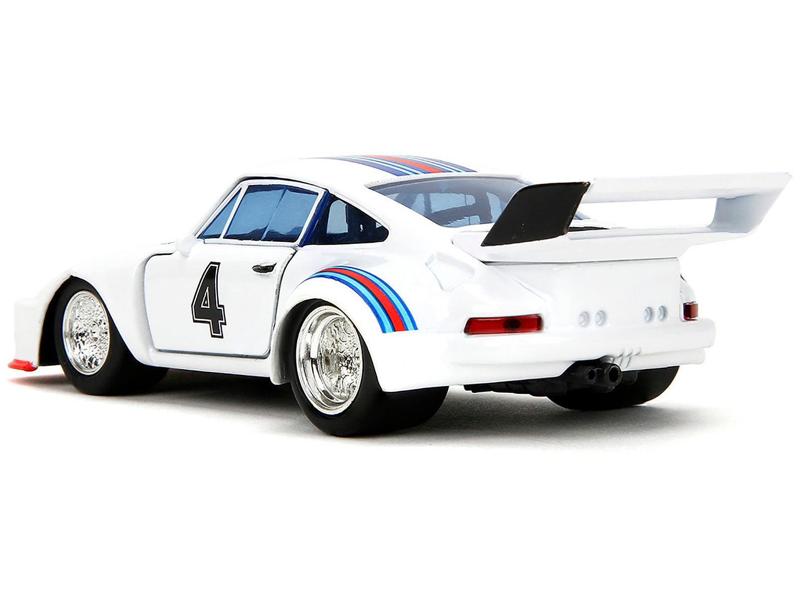 Porsche 935 Turbo #4 "Jazz" White with Blue and Red Stripes "Transformers" "Hollywood Rides" Series 1/32 Diecast Model Car by Jada Jada