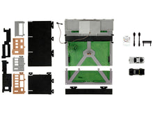 Load image into Gallery viewer, Hill Valley Courthouse Diorama with Black Pickup Truck and Delorean &quot;Back to the Future&quot; (1985) Movie &quot;Nano Scene&quot; Series Model by Jada Jada
