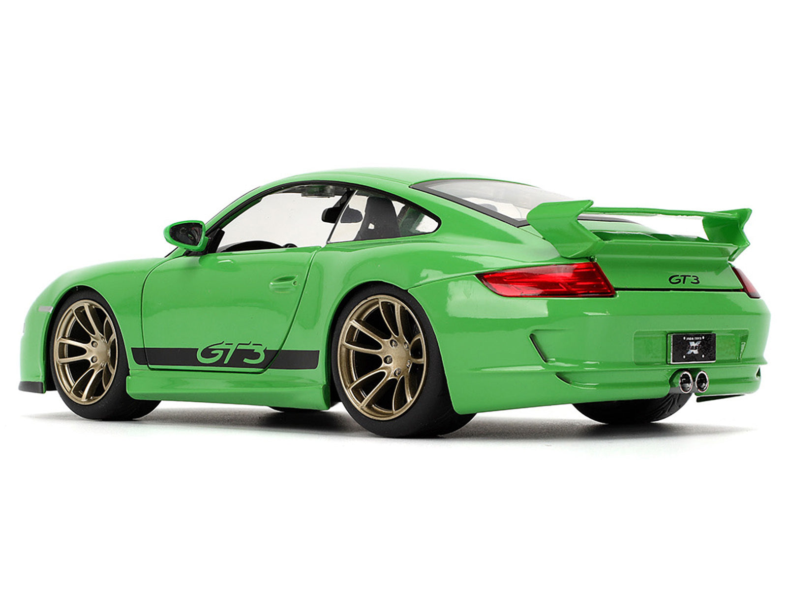 Porsche 911 GT3 (997) Green with Black Accents "Fast X" (2023) Movie "Fast & Furious" Series 1/24 Diecast Model Car by Jada Jada