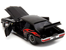 Load image into Gallery viewer, 1971 Pontiac GTO Black with Flame Graphics &quot;Bigtime Muscle&quot; Series 1/24 Diecast Model Car by Jada Jada
