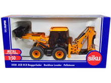 Load image into Gallery viewer, JCB 4CX Back Hoe Loader Yellow 1/50 Diecast Model by Siku SIKU
