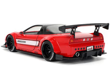 Load image into Gallery viewer, 2002 Honda NSX-R RHD (Right Hand Drive) &quot;Bridgestone&quot; Red with Black Top and White Stripes &quot;JDM Tuners&quot; Series 1/24 Diecast Model Car by Jada Jada
