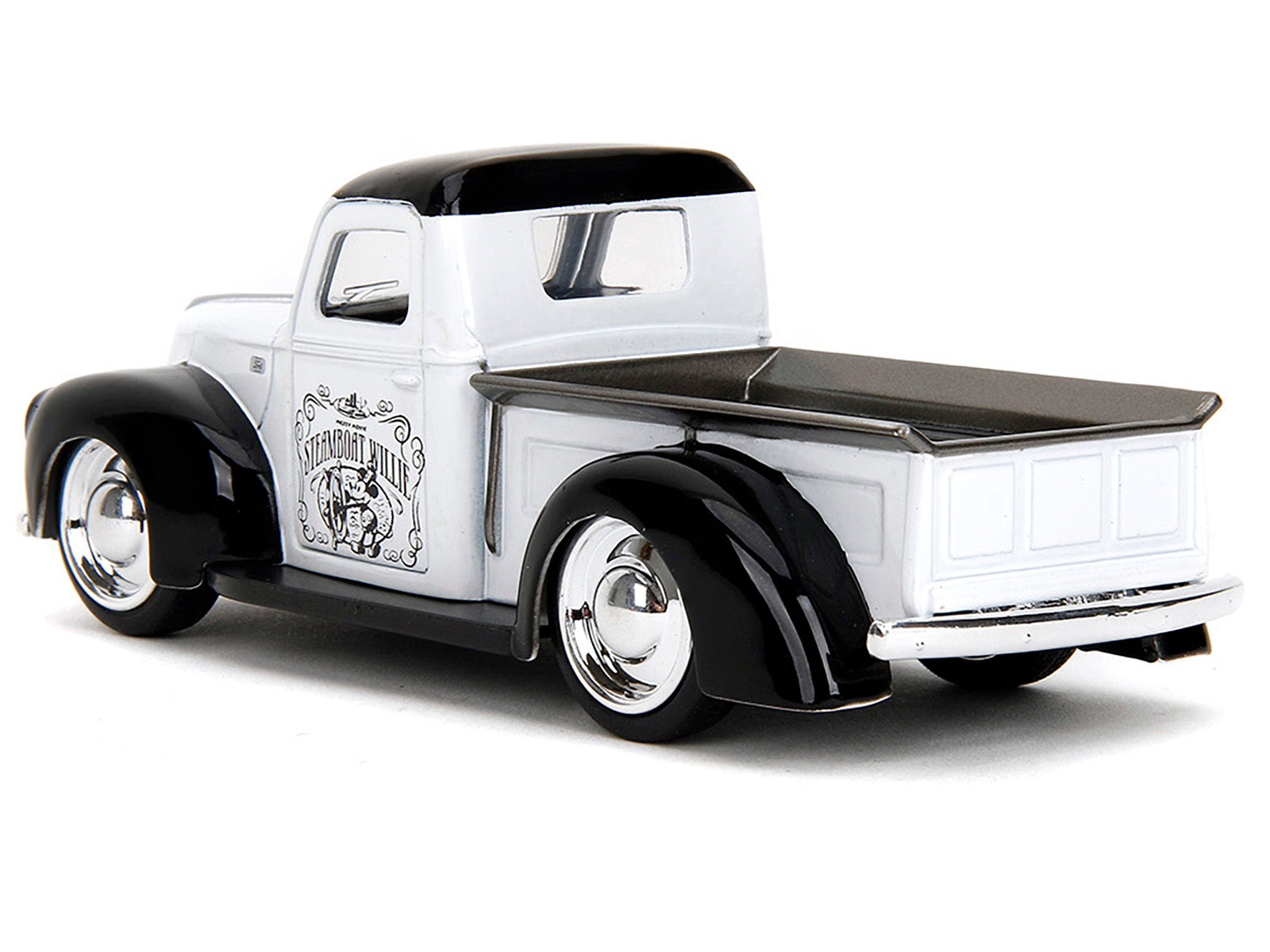 1941 Ford Pickup Truck "Mickey Mouse - Steamboat Willie" White and Black "Hollywood Rides" Series 1/32 Diecast Model Car by Jada Jada