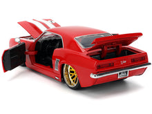 Load image into Gallery viewer, 1969 Chevrolet Camaro #1 Red with White Stripes &quot;Fast &amp; Furious&quot; Series 1/24 Diecast Model Car by Jada Jada
