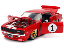 Load image into Gallery viewer, 1969 Chevrolet Camaro #1 Red with White Stripes &quot;Fast &amp; Furious&quot; Series 1/24 Diecast Model Car by Jada Jada
