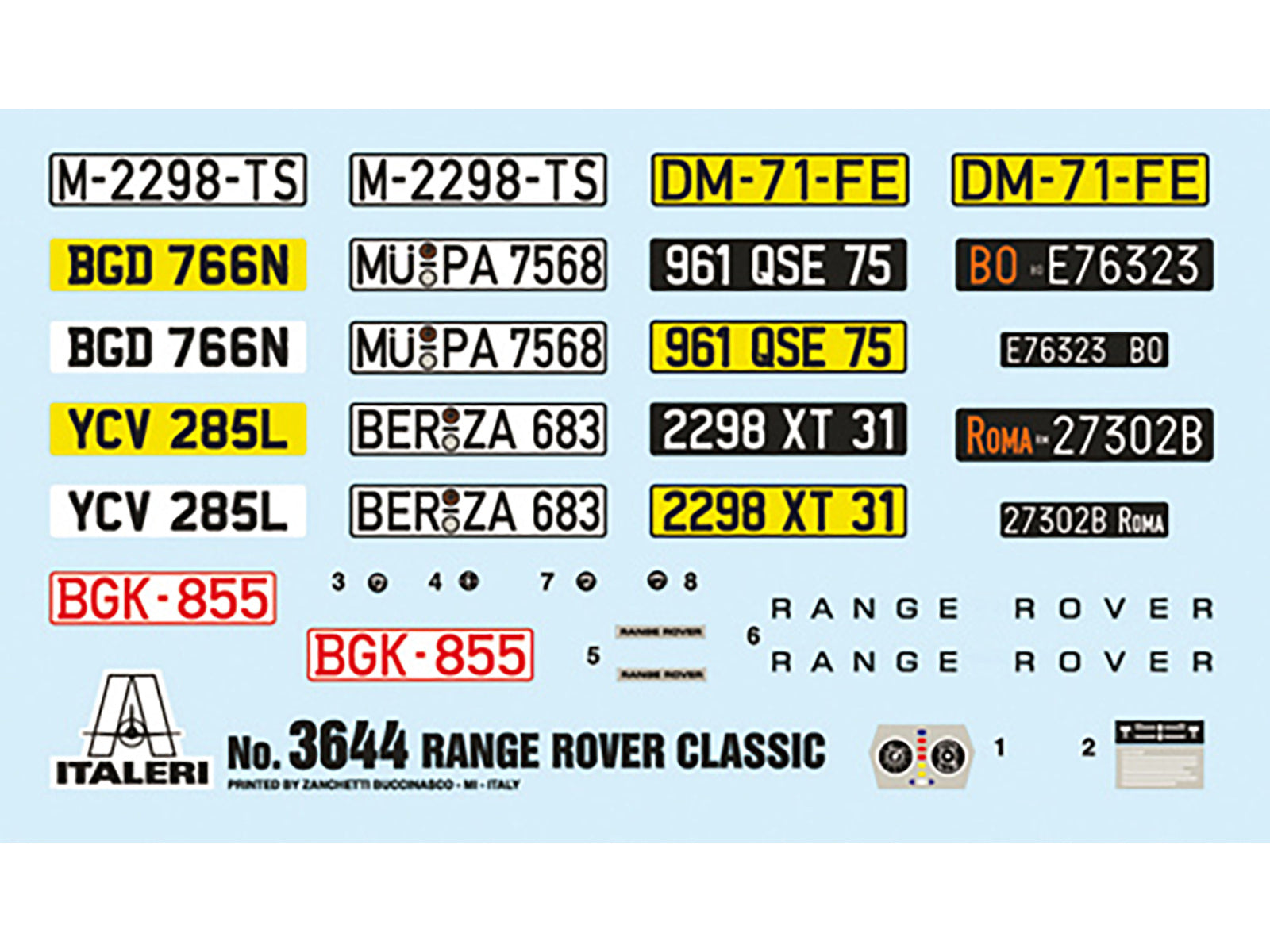 Skill 3 Model Kit Land Rover Range Rover Classic 1/24 Scale Model by Italeri Italeri