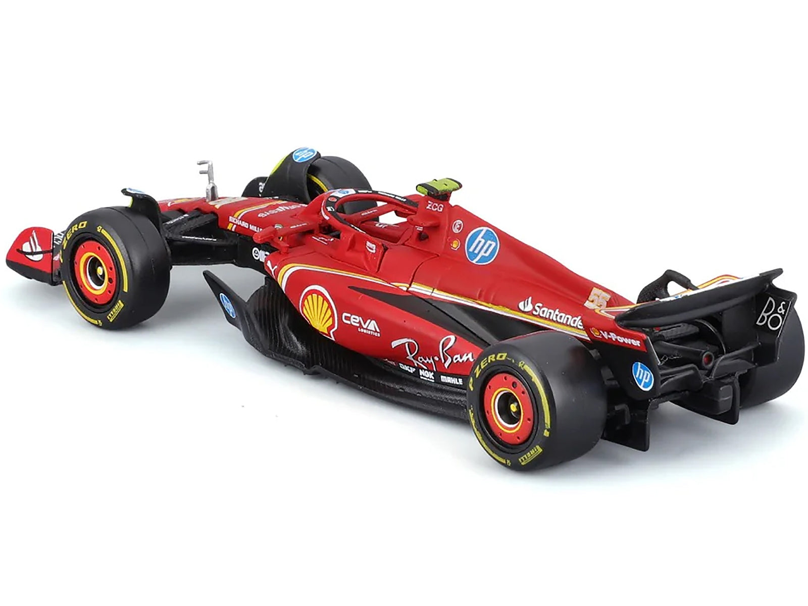 Ferrari SF-24 #55 Carlos Sainz "Formula One F1 World Championship" (2024) "Formula Racing" Series 1/43 Diecast Model Car by Bburago Bburago