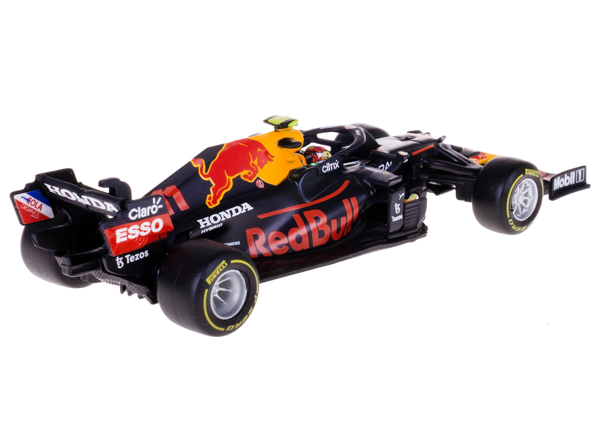 Honda Red Bull Racing RB16B #11 Sergio Perez Formula One F1 (2021) with Display Case 1/43 Diecast Model Car by Bburago Bburago