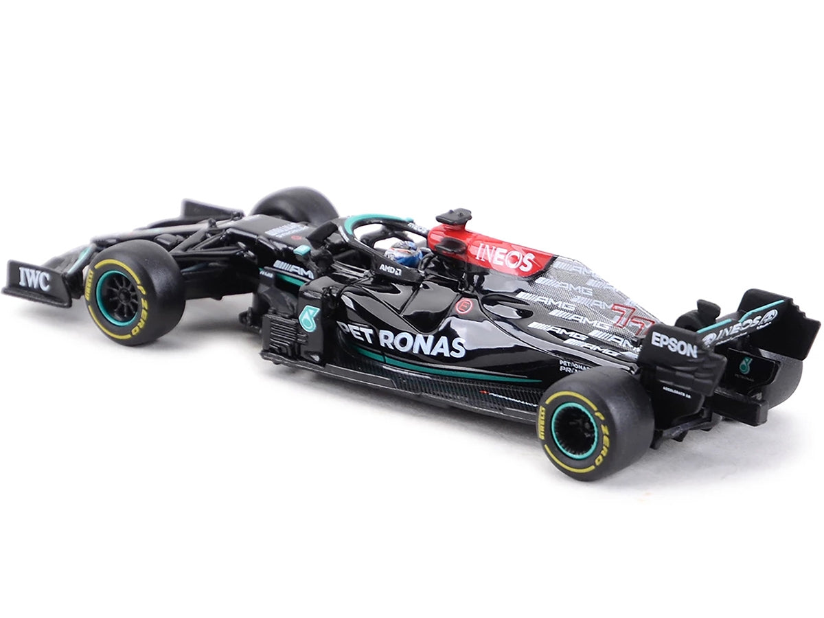 Mercedes-AMG F1 W12 E Performance #77 Valtteri Bottas "Petronas Formula One Team" Formula One F1 (2021) 1/43 Diecast Model Car by Bburago Bburago