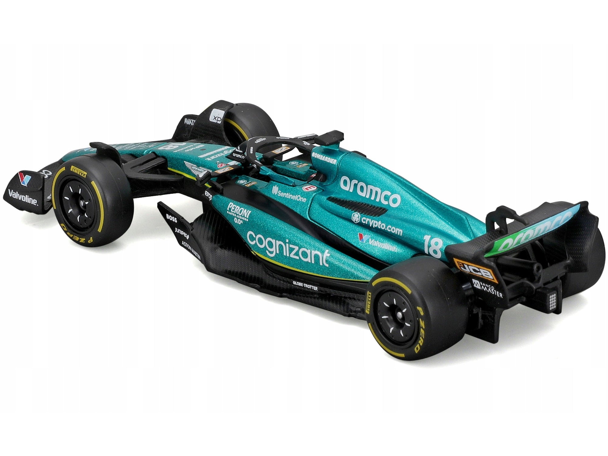 Aston Martin AMR23 #18 Lance Stroll "Cognizant Aramco F1 Team" Formula One F1 World Championship (2023) "Race" Series 1/43 Diecast Model Car by Bburago Bburago