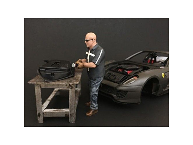 "Chop Shop" Mr. Fabricator Figurine for 1/18 Scale Models by American Diorama American Diorama