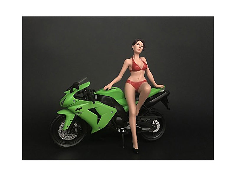 Hot Bike Model Elizabeth Figurine for 1/12 Scale Motorcycle Models by American Diorama American Diorama