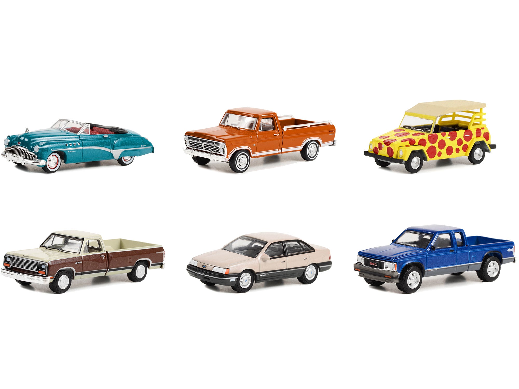 "Vintage Ad Cars" Set of 6 pieces Series 8 1/64 Diecast Model Cars by Greenlight Greenlight