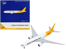 Load image into Gallery viewer, Boeing 777F Commercial Aircraft &quot;Southern Air - DHL&quot; White and Yellow 1/400 Diecast Model Airplane by GeminiJets GeminiJets
