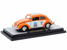 Load image into Gallery viewer, 1952 Volkswagen Beetle Deluxe Model &quot;EMPI Power Rules&quot; Orange and White with Graphics Limited Edition to 6650 pieces Worldwide 1/24 Diecast Model Car by M2 Machines M2
